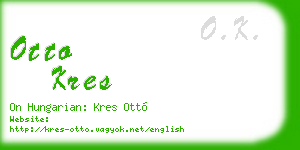 otto kres business card